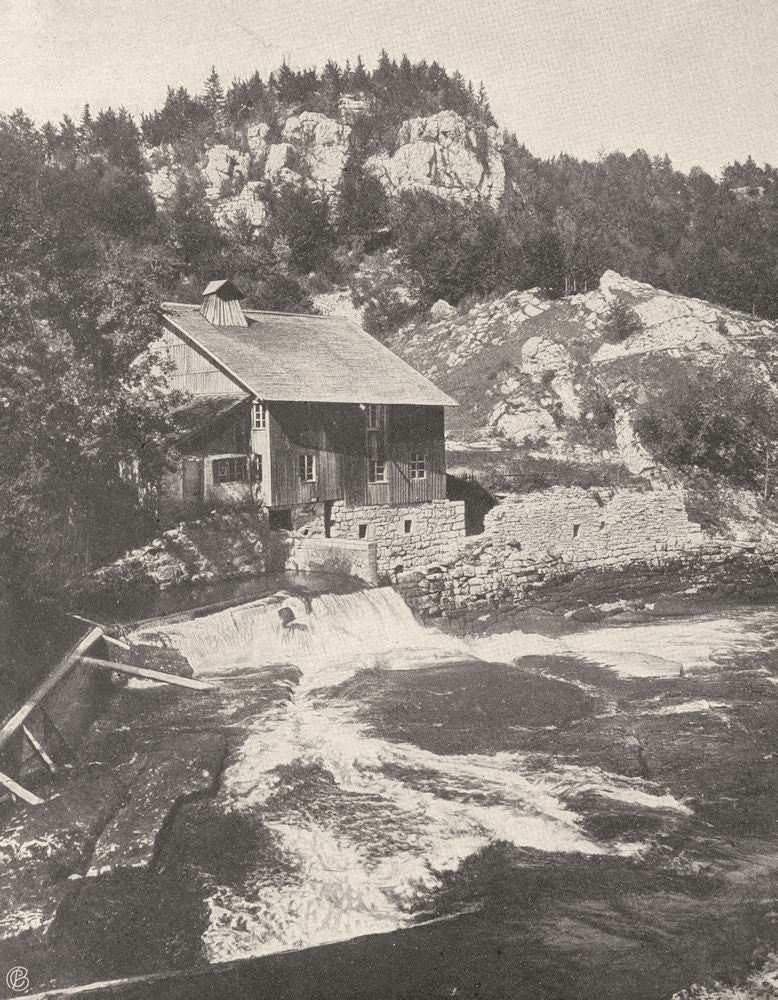 DOUBS. Les rapides du Doubs avant le Saut 1905 old antique print picture